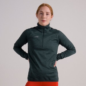 Altra CORE 1/2 ZIP レディース プルオーバー 緑 | Japan AL0391M04