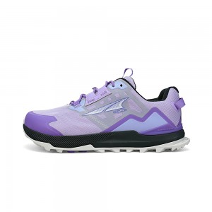 Altra LONE PEAK ALL-WTHR LOW 2 レディース トレイルランニングシューズ グレー 紫 | Japan AL7895W97