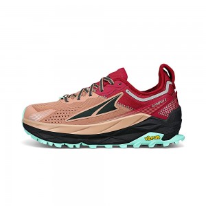 Altra OLYMPUS 5 レディース トレイルランニングシューズ ブラウン 赤 | Japan AL0496P15