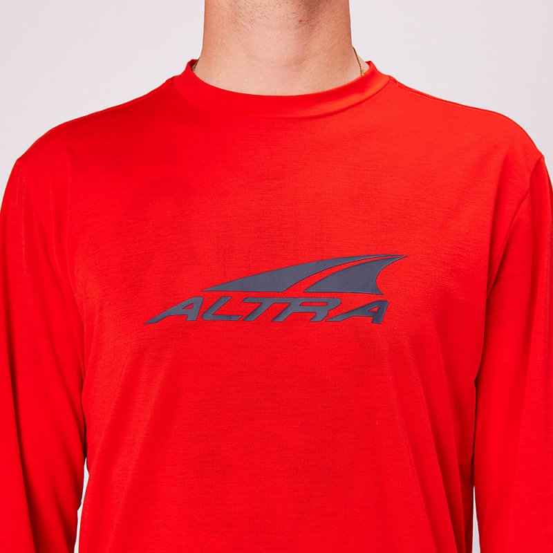 Altra EVERYDAY PERFORMANCE LONG SLEEVE メンズ Tシャツ 赤 | Japan AL7389T49