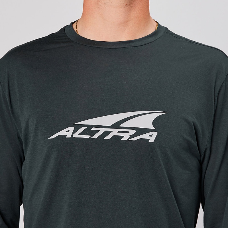 Altra EVERYDAY PERFORMANCE LONG SLEEVE メンズ Tシャツ 黒 | Japan AL4213Y51