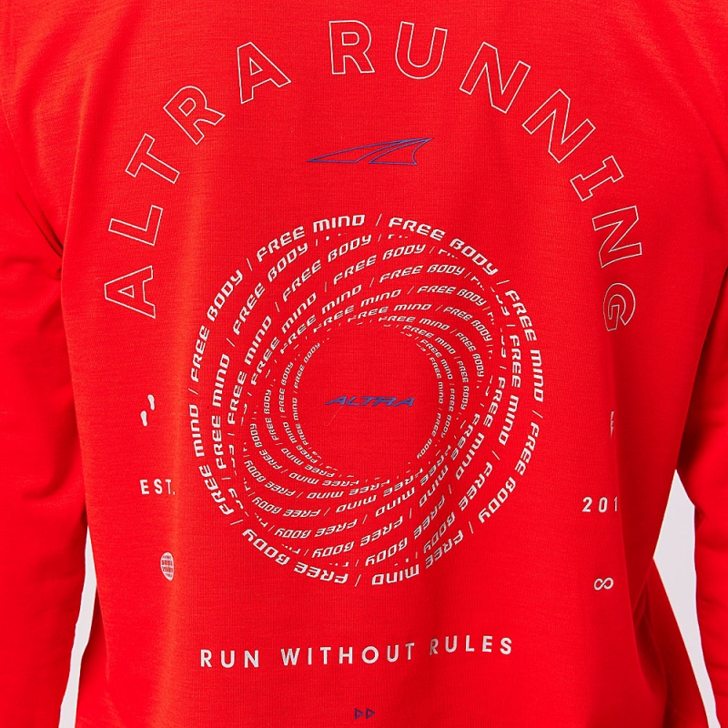 Altra EVERYDAY PERFORMANCE LONG SLEEVE レディース Tシャツ 赤 | Japan AL1372B30