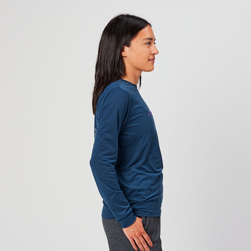 Altra EVERYDAY PERFORMANCE LONG SLEEVE レディース Tシャツ ネイビー | Japan AL0219N23