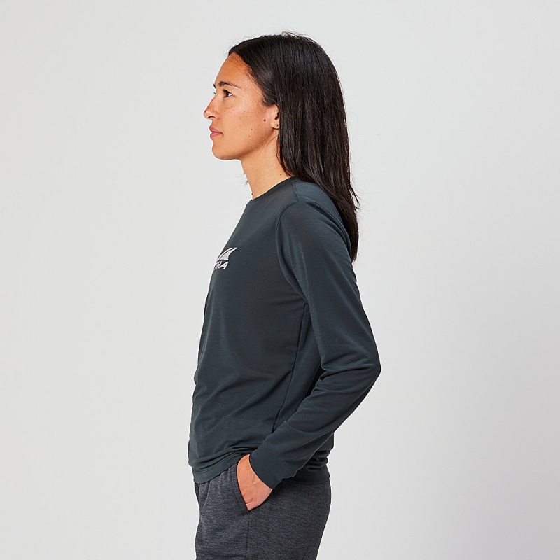 Altra EVERYDAY PERFORMANCE LONG SLEEVE レディース Tシャツ 黒 | Japan AL1590M13