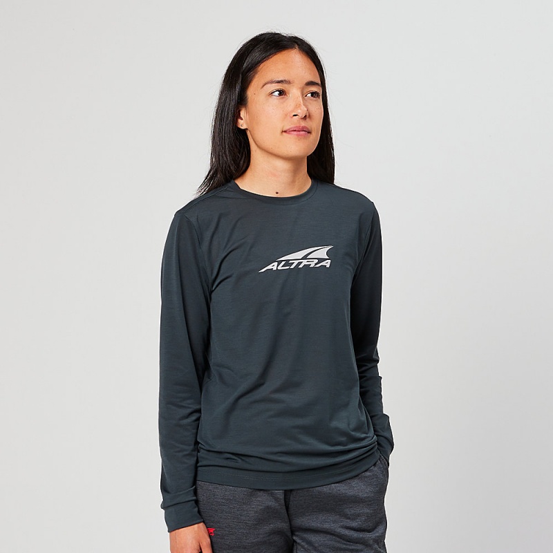 Altra EVERYDAY PERFORMANCE LONG SLEEVE レディース Tシャツ 黒 | Japan AL1590M13