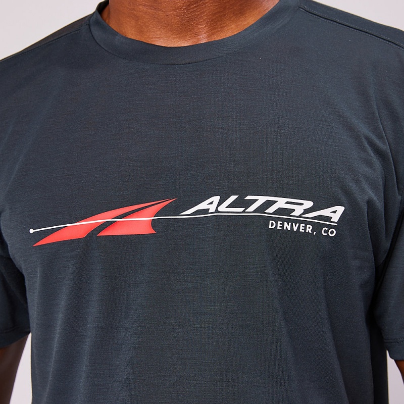 Altra EVERYDAY PERFORMANCE SHORT SLEEVE メンズ Tシャツ 黒 | Japan AL0649F95