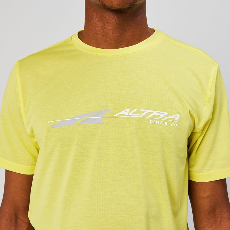 Altra EVERYDAY PERFORMANCE SHORT SLEEVE メンズ Tシャツ 黄色 | Japan AL6314G60