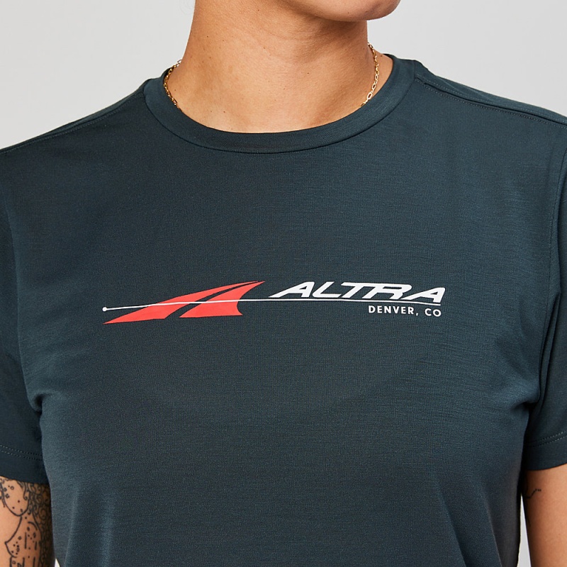 Altra EVERYDAY PERFORMANCE SHORT SLEEVE レディース Tシャツ 黒 | Japan AL7468V74