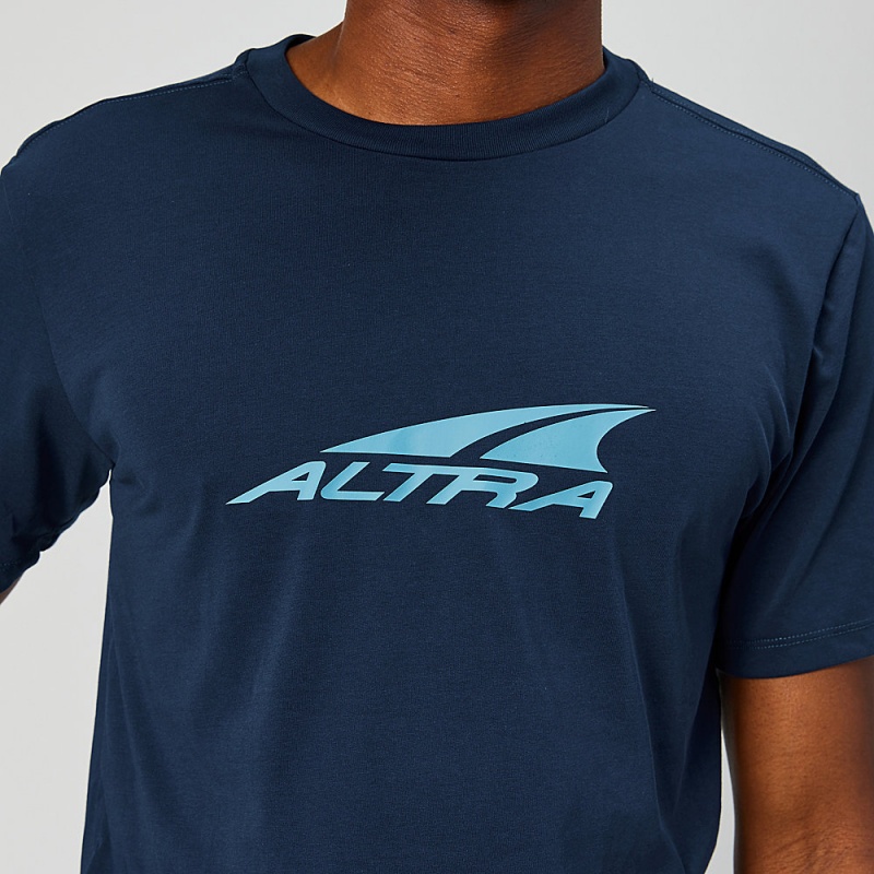 Altra EVERYDAY RECYCLED TEE メンズ Tシャツ 青 | Japan AL8795P80