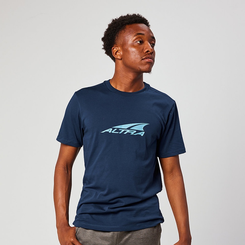 Altra EVERYDAY RECYCLED TEE メンズ Tシャツ 青 | Japan AL8795P80