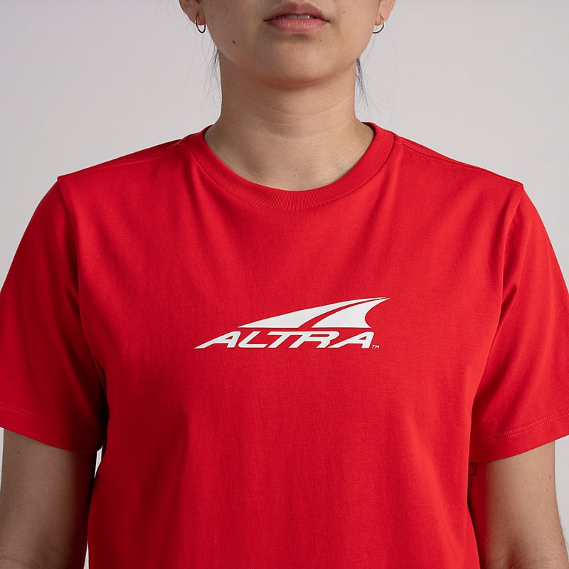 Altra EVERYDAY RECYCLED TEE レディース Tシャツ 赤 | Japan AL0618G57