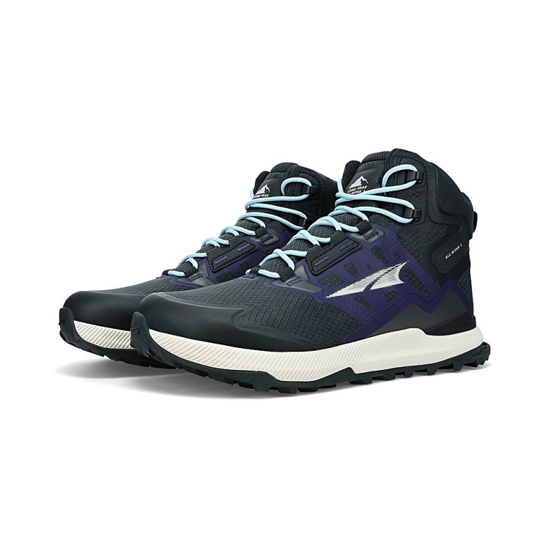 Altra LONE PEAK ALL-WTHR MID 2 レディース トレイルランニングシューズ 黒 | Japan AL0862M60