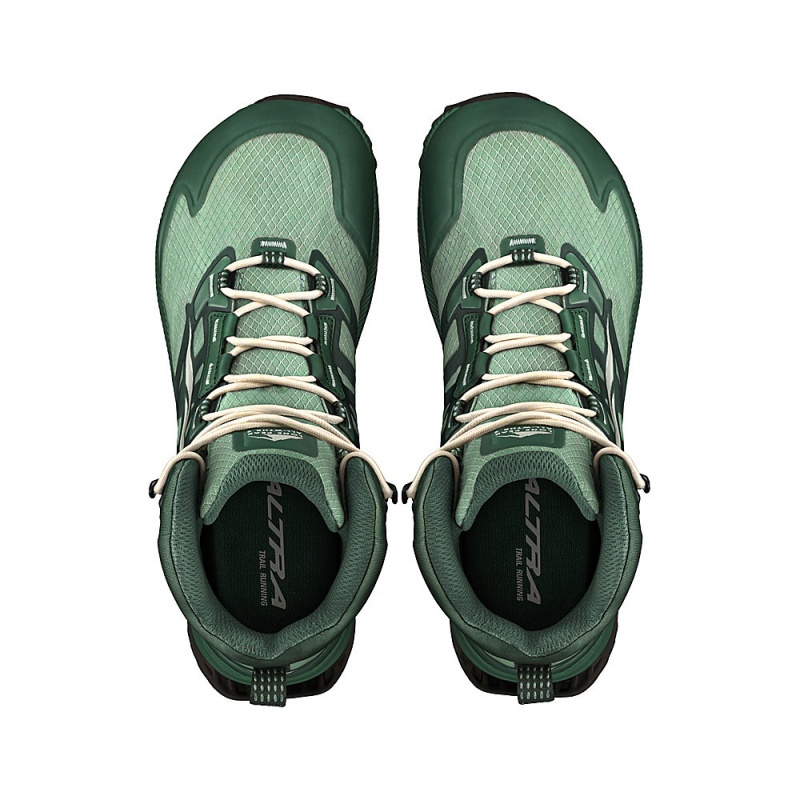 Altra LONE PEAK ALL-WTHR MID 2 レディース トレイルランニングシューズ 緑 | Japan AL9574Q27