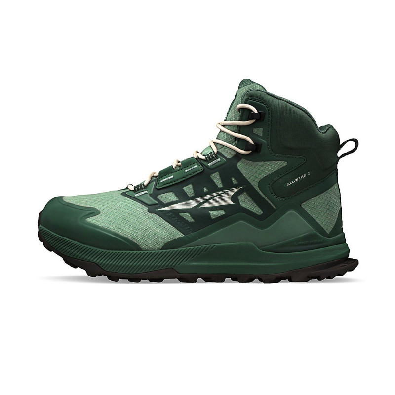 Altra LONE PEAK ALL-WTHR MID 2 レディース トレイルランニングシューズ 緑 | Japan AL9574Q27