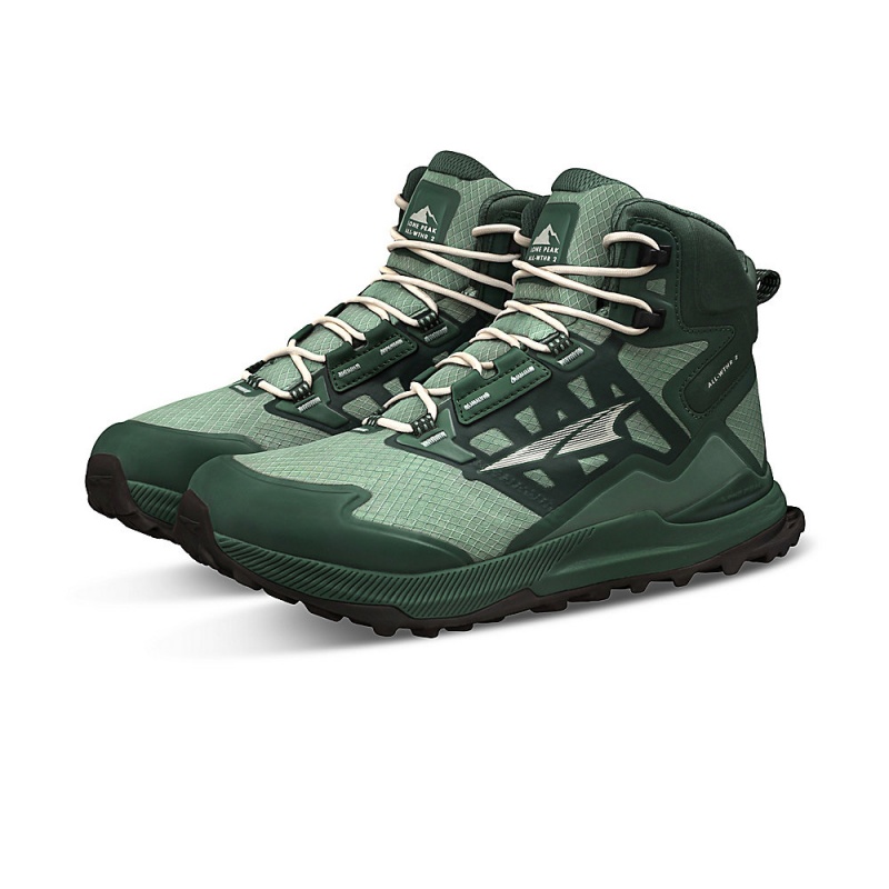 Altra LONE PEAK ALL-WTHR MID 2 レディース ハイキングブーツ 緑 | Japan AL2563C26