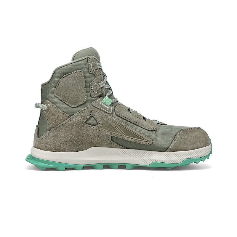 Altra LONE PEAK HIKER 2 レディース トレイルランニングシューズ グレー 緑 | Japan AL0987V58