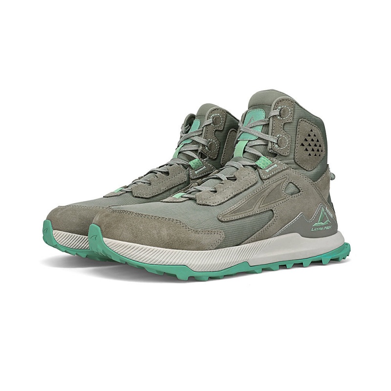 Altra LONE PEAK HIKER 2 レディース トレイルランニングシューズ グレー 緑 | Japan AL0987V58