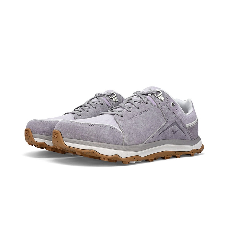 Altra LP ALPINE レディース トレイルランニングシューズ グレー 紫 | Japan AL3697D32