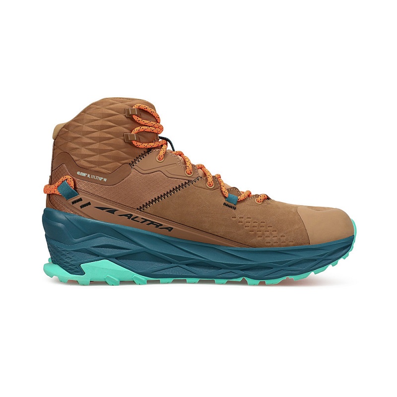 Altra OLYMPUS 5 HIKE MID GTX メンズ ハイキングブーツ ブラウン | Japan AL7456P37