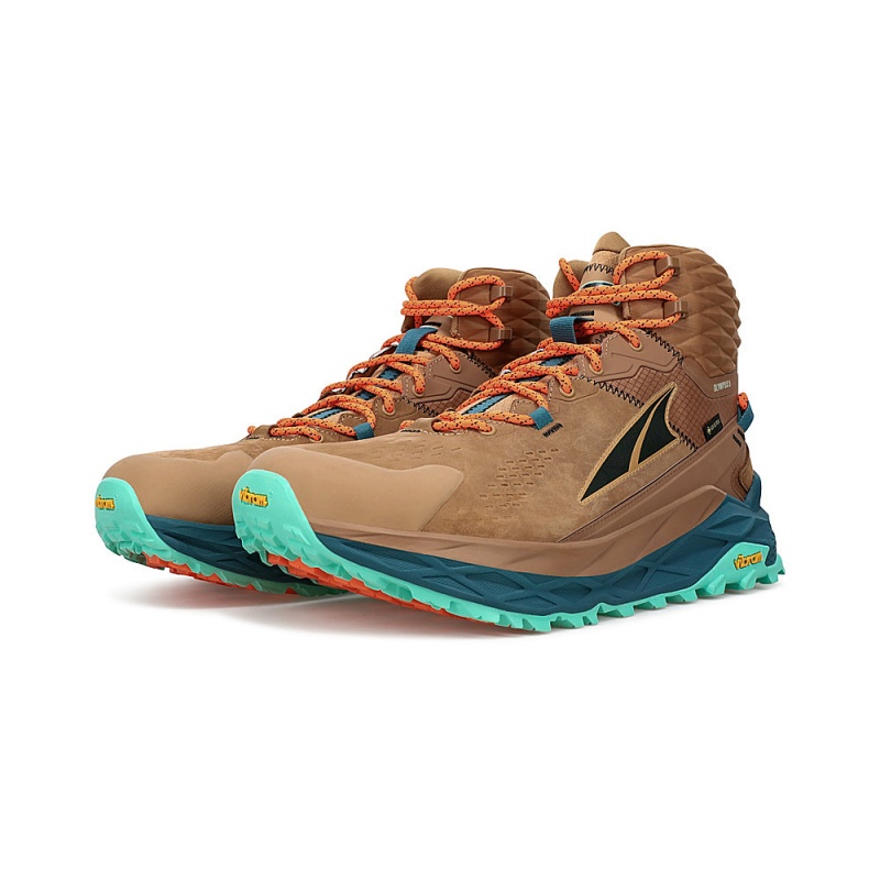 Altra OLYMPUS 5 HIKE MID GTX メンズ ハイキングブーツ ブラウン | Japan AL7456P37