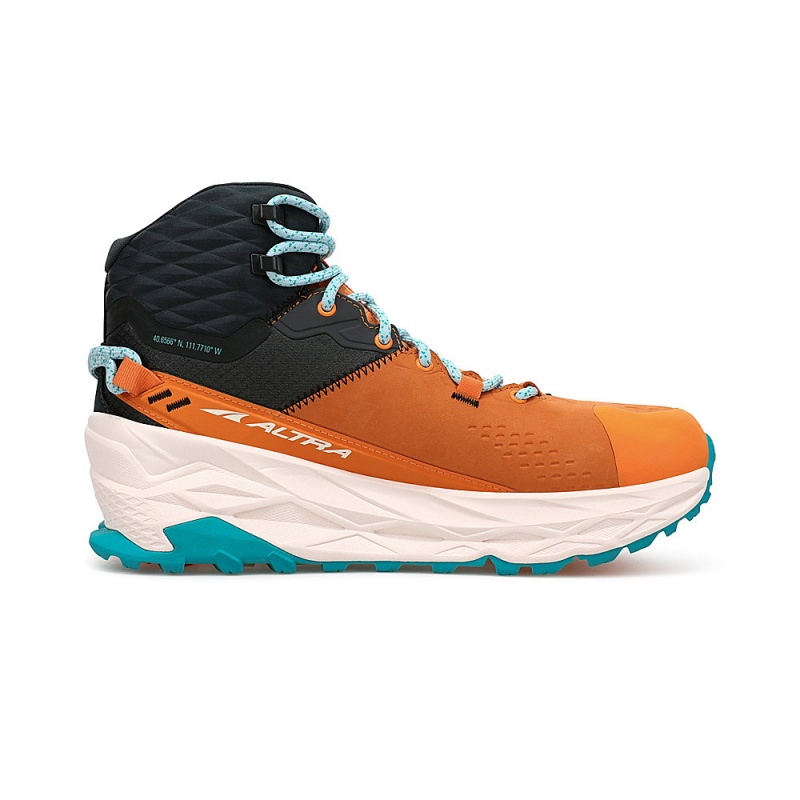 Altra OLYMPUS 5 HIKE MID GTX レディース トレイルランニングシューズ オレンジ グレー | Japan AL7236J19