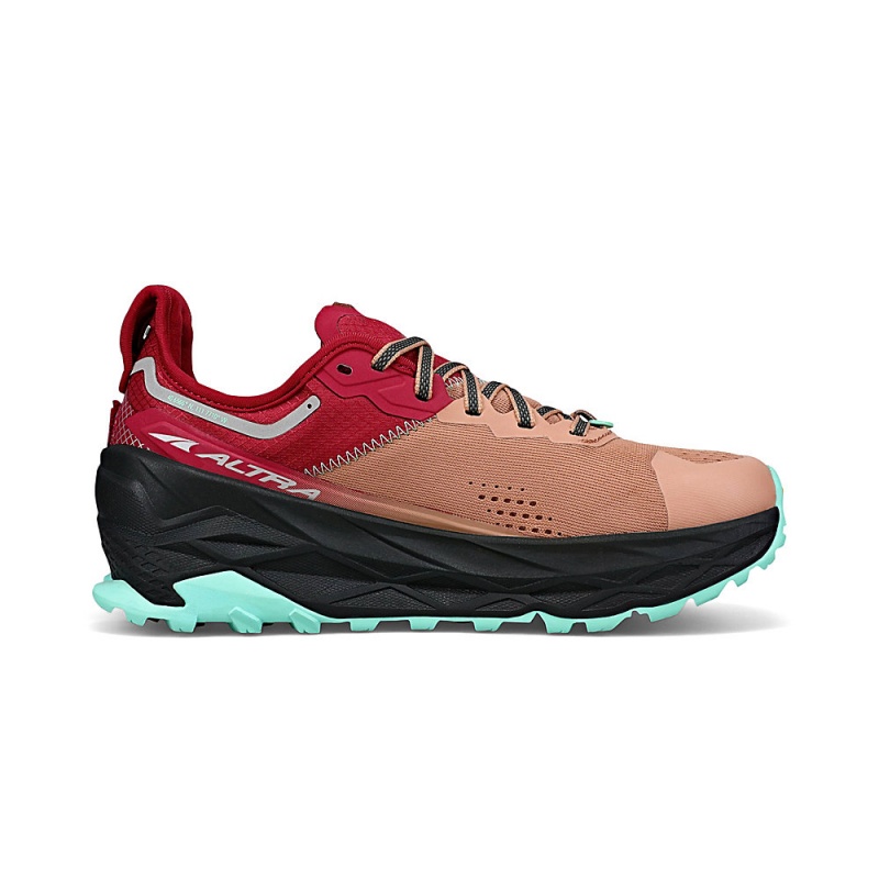 Altra OLYMPUS 5 レディース トレイルランニングシューズ ブラウン 赤 | Japan AL0496P15