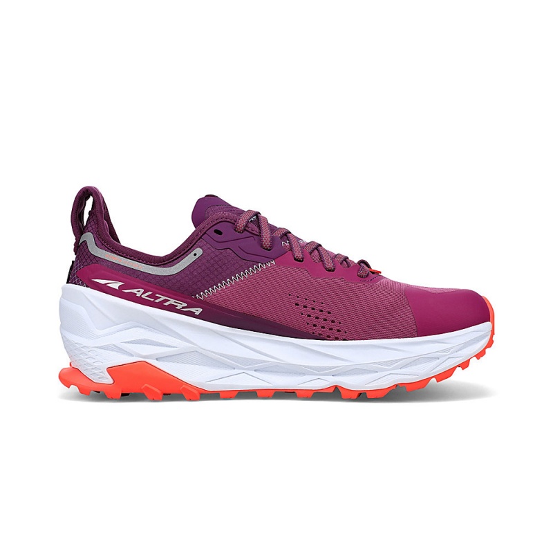 Altra OLYMPUS 5 レディース トレイルランニングシューズ 紫 オレンジ | Japan AL0869Q49