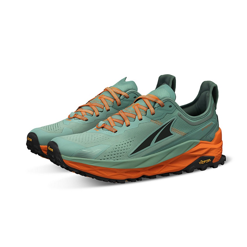 Altra OLYMPUS 5 メンズ トレイルランニングシューズ グレー オレンジ | Japan AL3206J53