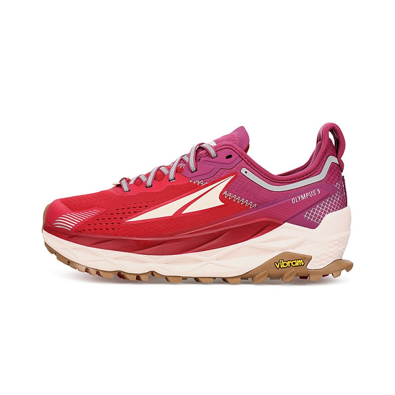 Altra OLYMPUS 5 レディース トレイルランニングシューズ 赤 ピンク | Japan AL8962T01