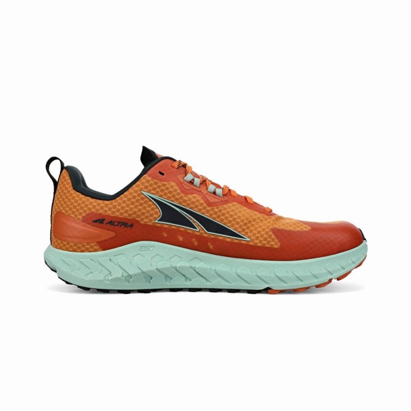 Altra OUTROAD メンズ トレイルランニングシューズ 緑 オレンジ | Japan AL4215E43