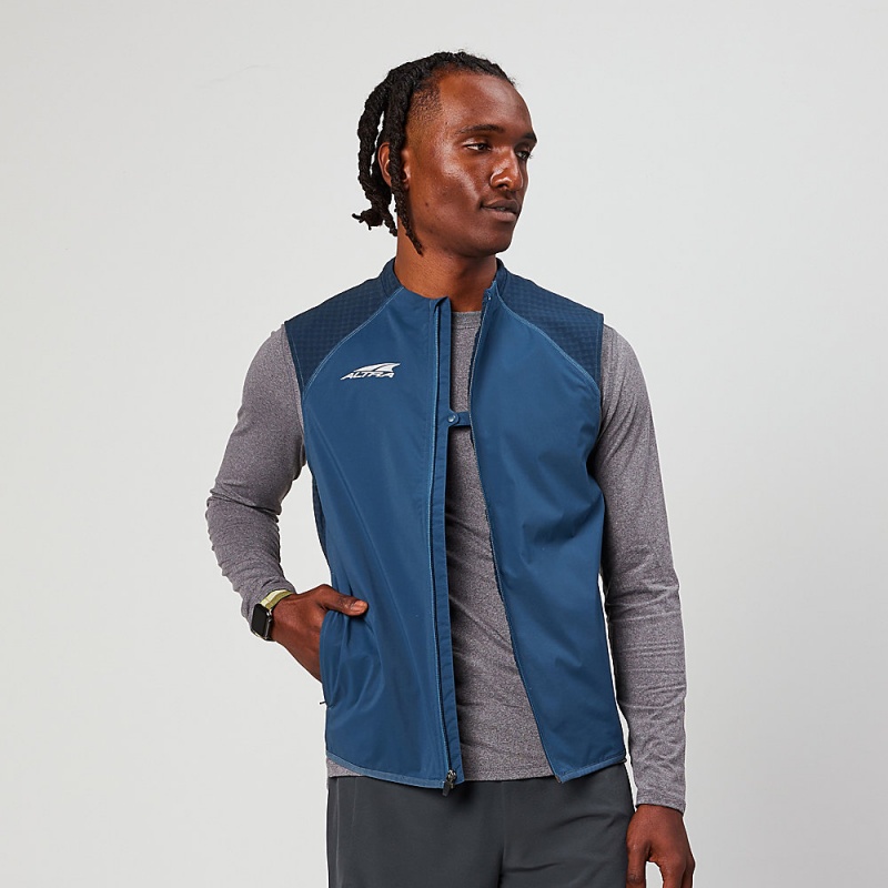 Altra TRAIL WIND VEST メンズ ジャケット ネイビー | Japan AL1957T18