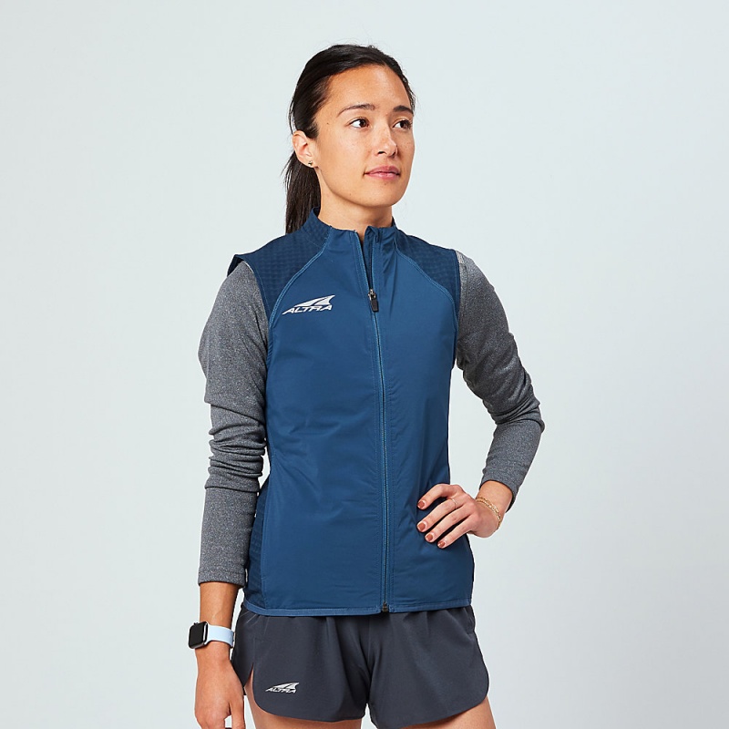 Altra TRAIL WIND VEST レディース ジャケット ネイビー | Japan AL4928N65